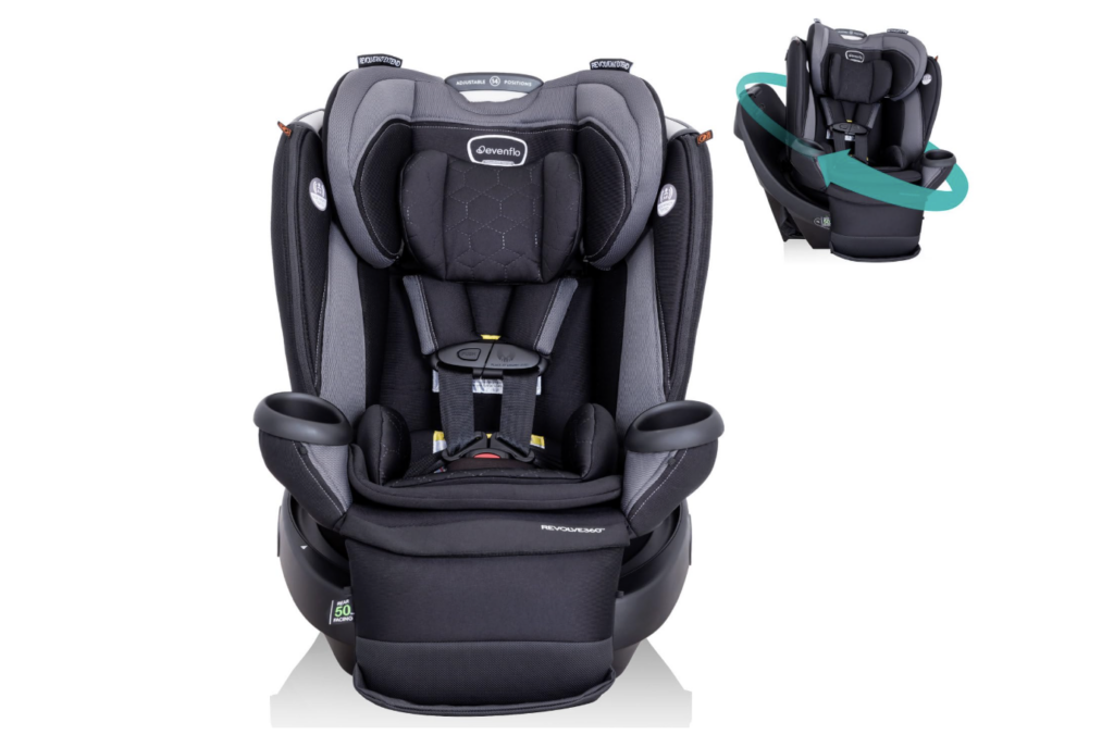 Evenflo Revolve360 Extend All-in-One Rotational Car Seat with Quick Clean Cover, early black friday deals for babies and kids